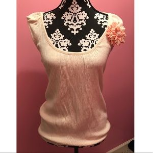 Cream Blouse with Flower Pin